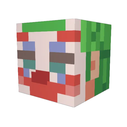 Salty_Caramel_ Minecraft avatar head, 3D render
