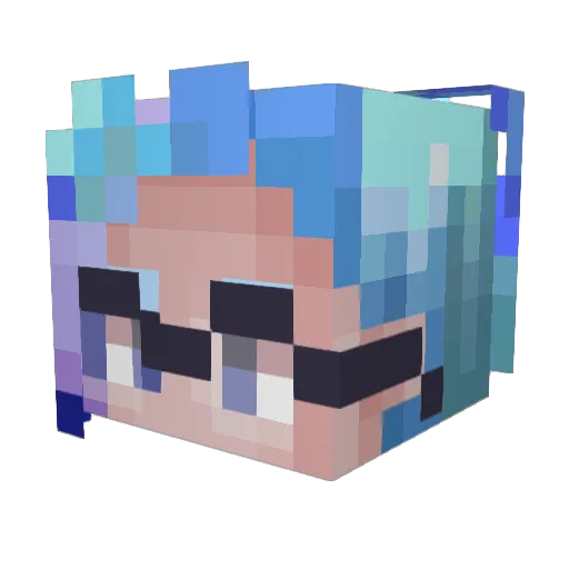Salty_Cupcake Minecraft avatar head, 3D render