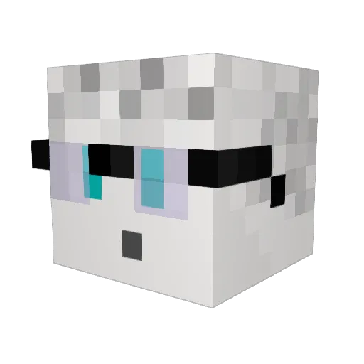 Salty_Jupiter Minecraft avatar head, 3D render