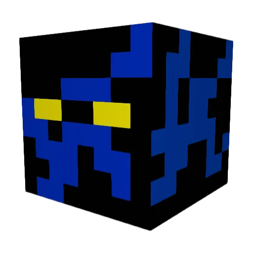 Salty_Lava Minecraft avatar head, 3D render