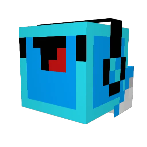 Salty___ Minecraft avatar head, 3D render