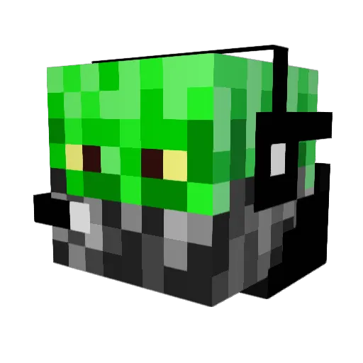 Salty_xD Minecraft avatar head, 3D render