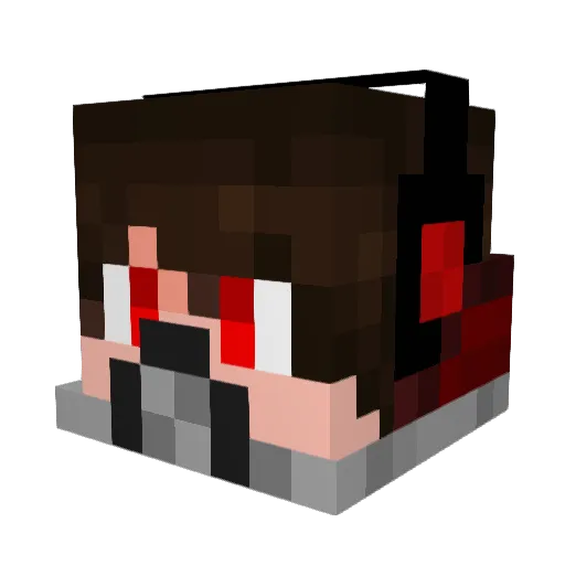 Saltybuckets2 Minecraft avatar head, 3D render