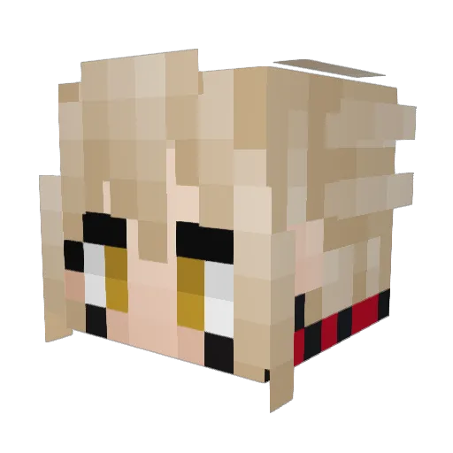 Saluden Minecraft avatar head, 3D render