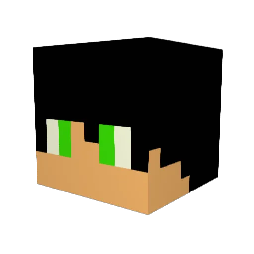 Saludo21 Minecraft avatar head, 3D render