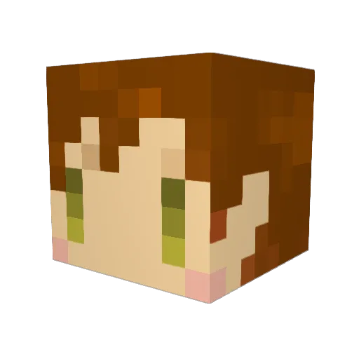 SaluteRomano Minecraft avatar head, 3D render
