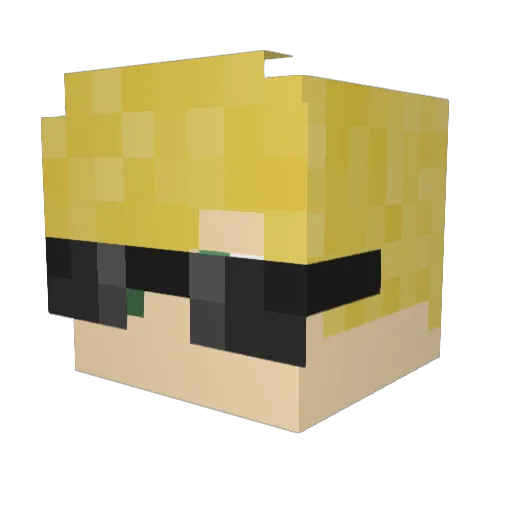 SalvadorMC04 Minecraft avatar head, 3D render