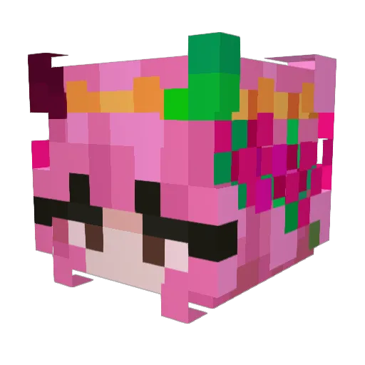 Salvorg Minecraft avatar head, 3D render