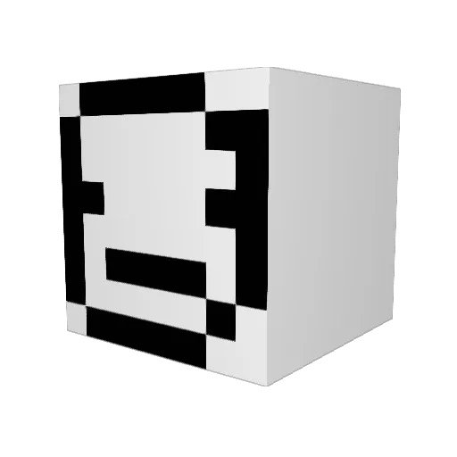 Salysticc Minecraft avatar head, 3D render