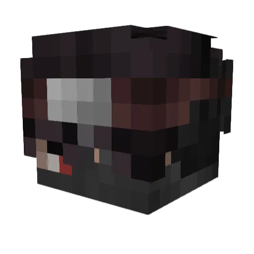 Salzufer Minecraft avatar head, 3D render