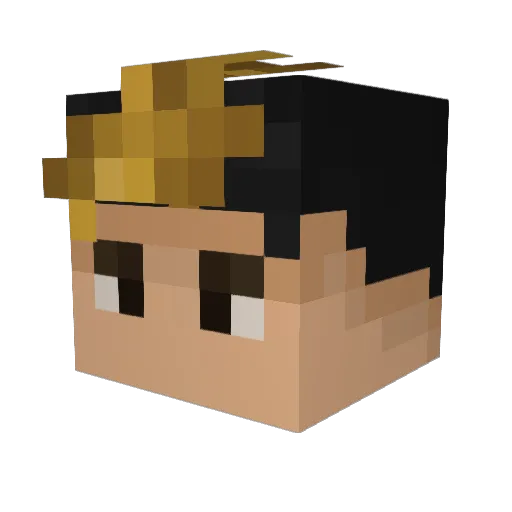 Salzyn Minecraft avatar head, 3D render