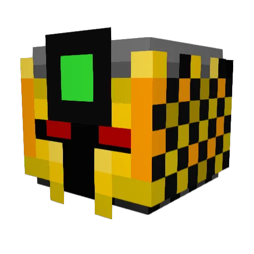 Sam1216 Minecraft avatar head, 3D render