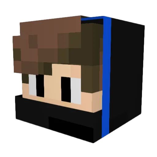 Sam1312 Minecraft avatar head, 3D render