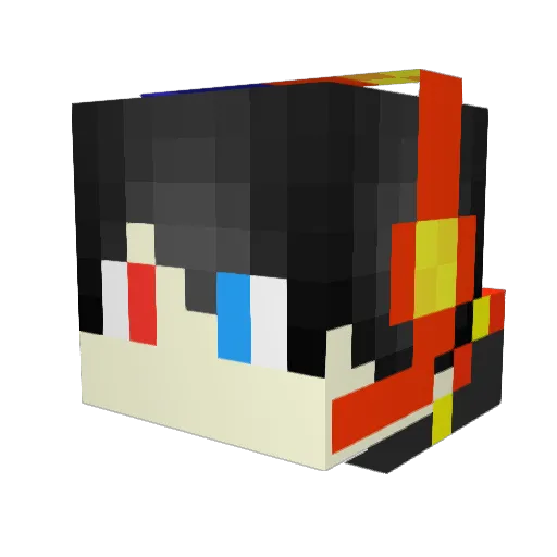 Sam4007 Minecraft avatar head, 3D render