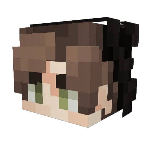 Sam45025 Minecraft avatar head, 3D render