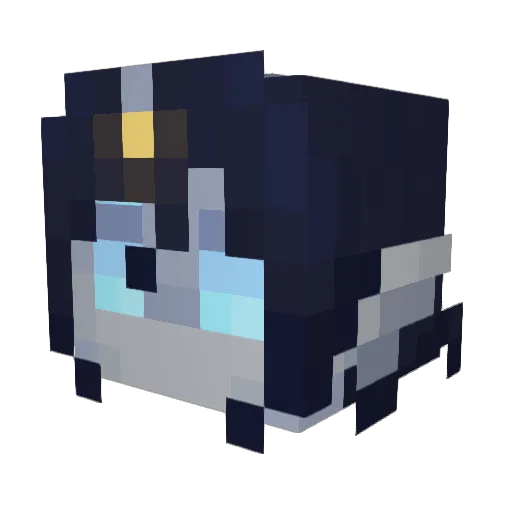 SamAldon Minecraft avatar head, 3D render