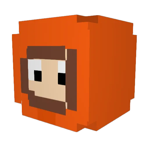 SamB2019 Minecraft avatar head, 3D render