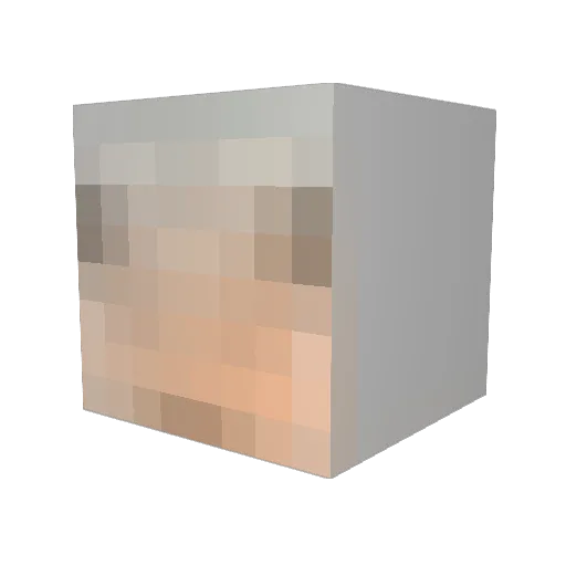 SamBFisher Minecraft avatar head, 3D render