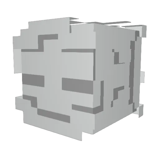 SamBreathes Minecraft avatar head, 3D render