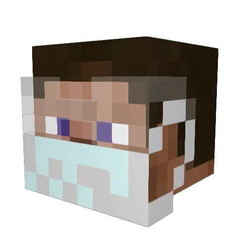 SamBuddyyy Minecraft avatar head, 3D render