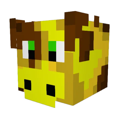 SamBuzz Minecraft avatar head, 3D render