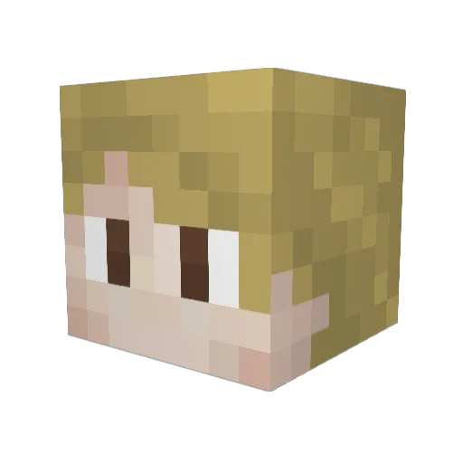 SamChefBaker Minecraft avatar head, 3D render
