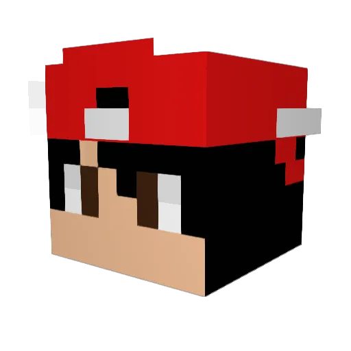 SamClev4 Minecraft avatar head, 3D render