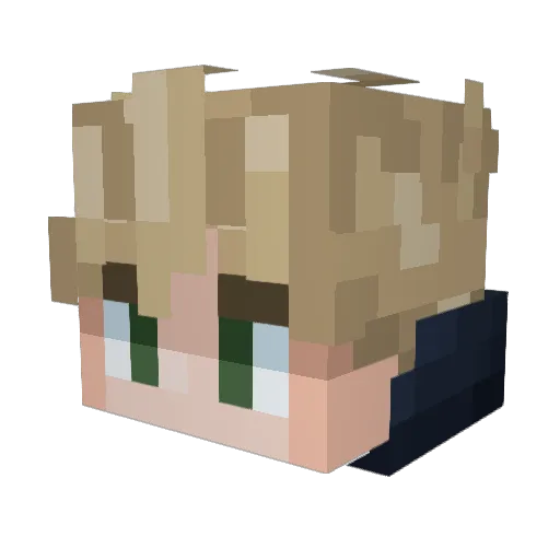 SamDobs Minecraft avatar head, 3D render