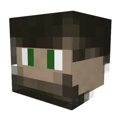 SamDoofy Minecraft avatar head, 3D render