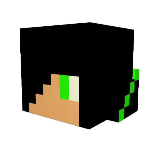 SamDover1 Minecraft avatar head, 3D render