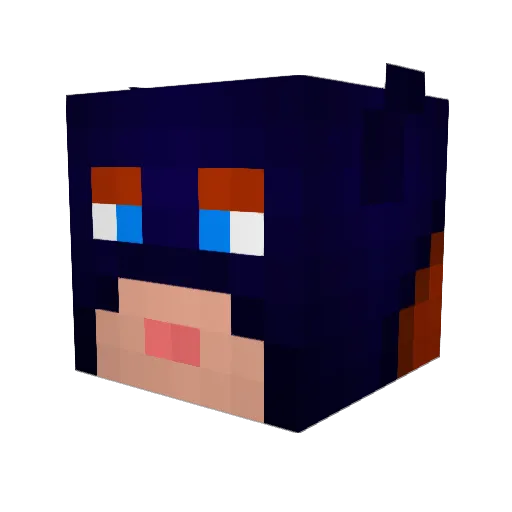 SamDushaj Minecraft avatar head, 3D render