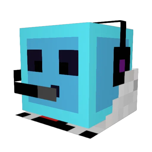 SamE_400 Minecraft avatar head, 3D render