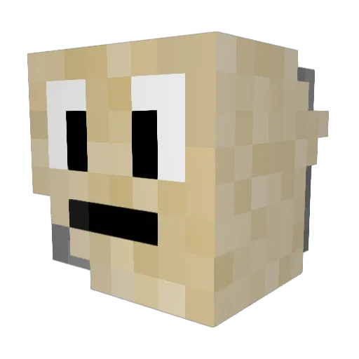 SamEaterOfRocks Minecraft avatar head, 3D render