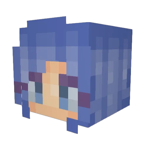 SamF1301 Minecraft avatar head, 3D render