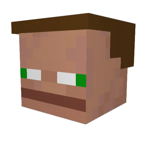 SamGNZ Minecraft avatar head, 3D render