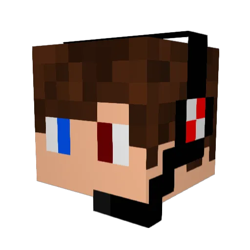 SamH1711 Minecraft avatar head, 3D render