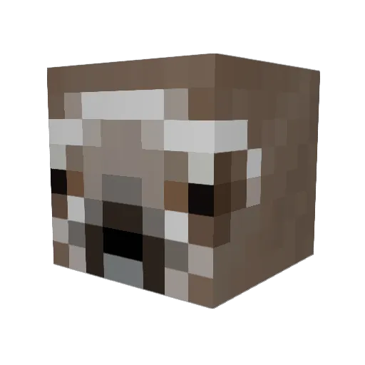 SamHen Minecraft avatar head, 3D render