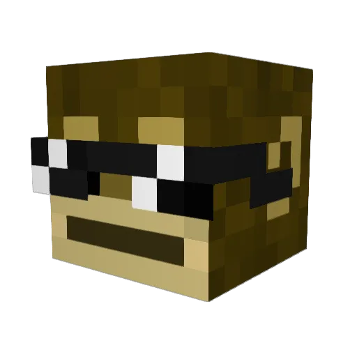 SamJW09 Minecraft avatar head, 3D render