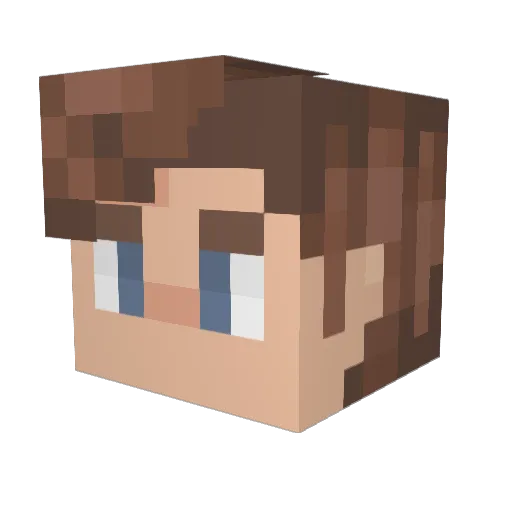 SamJam0 Minecraft avatar head, 3D render