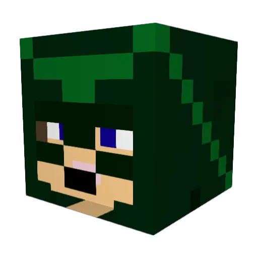 SamLeo03 Minecraft avatar head, 3D render