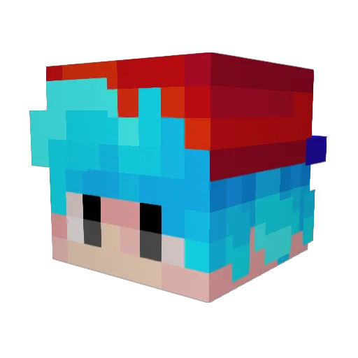 SamMD Minecraft avatar head, 3D render