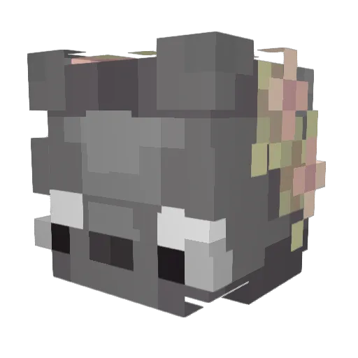 SamMX100 Minecraft avatar head, 3D render
