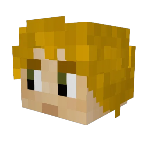 SamMi765 Minecraft avatar head, 3D render