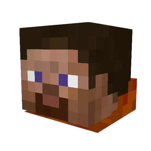SamMiner2001 Minecraft avatar head, 3D render