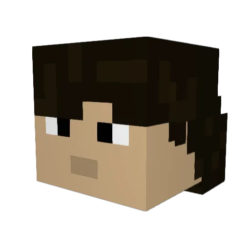 SamMit_BG Minecraft avatar head, 3D render