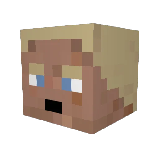 SamNeely Minecraft avatar head, 3D render