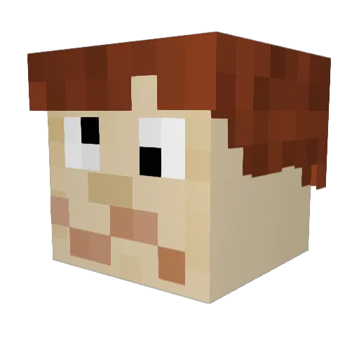 SamTal25 Minecraft avatar head, 3D render