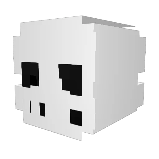SamTheDomo Minecraft avatar head, 3D render