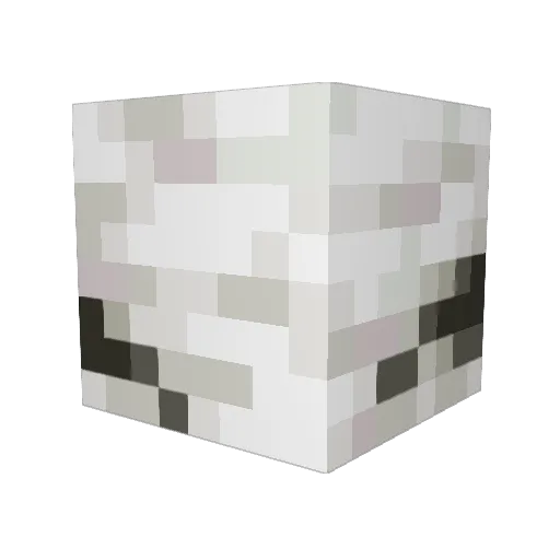 SamTheEnderman2 Minecraft avatar head, 3D render