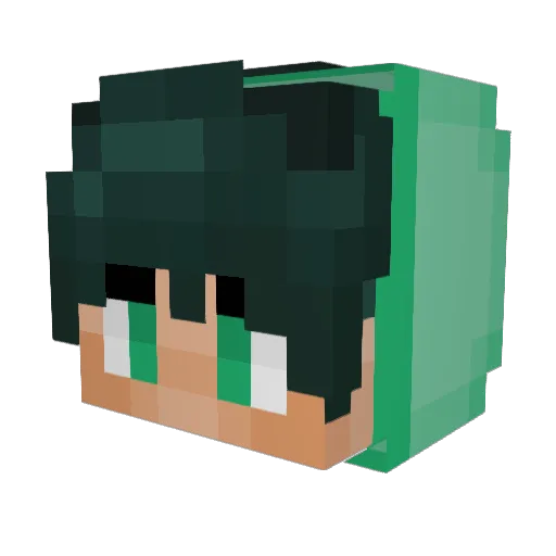 SamTheMan86 Minecraft avatar head, 3D render